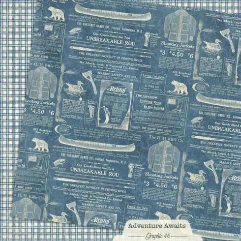 Graphic 45 Adventure Awaits Collection Pack paperilajitelma13