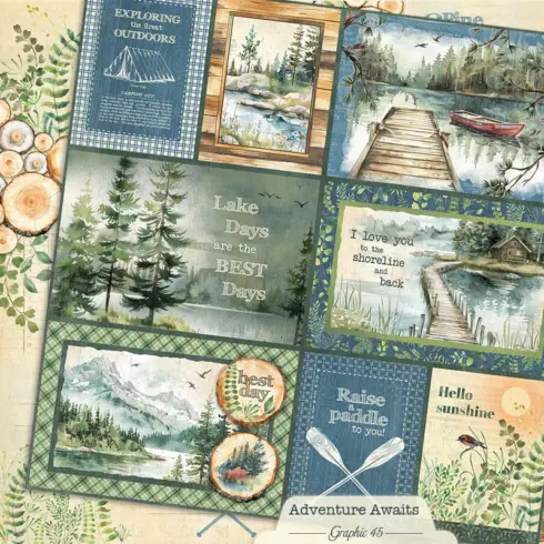 Graphic 45 Adventure Awaits Collection Pack paperilajitelma15