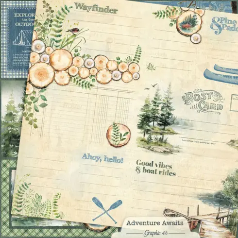Graphic 45 Adventure Awaits Collection Pack paperilajitelma16