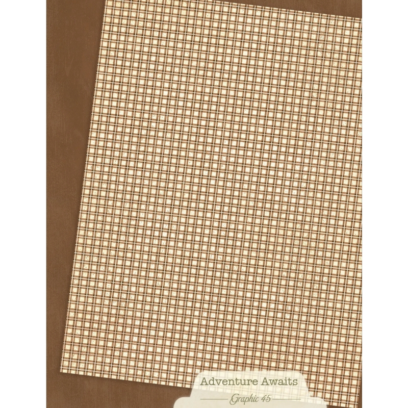 Graphic 45 – Adventure Awaits Patterns & Solids Pack paperilajitelma - Bild 10