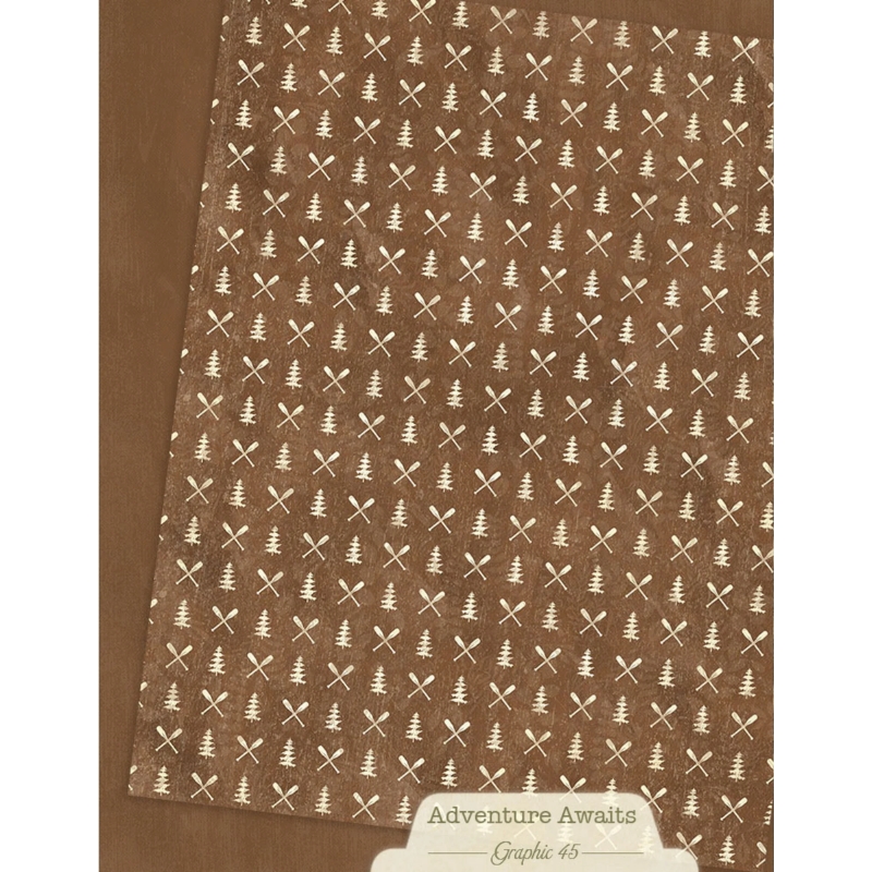 Graphic 45 – Adventure Awaits Patterns & Solids Pack paperilajitelma - Bild 9