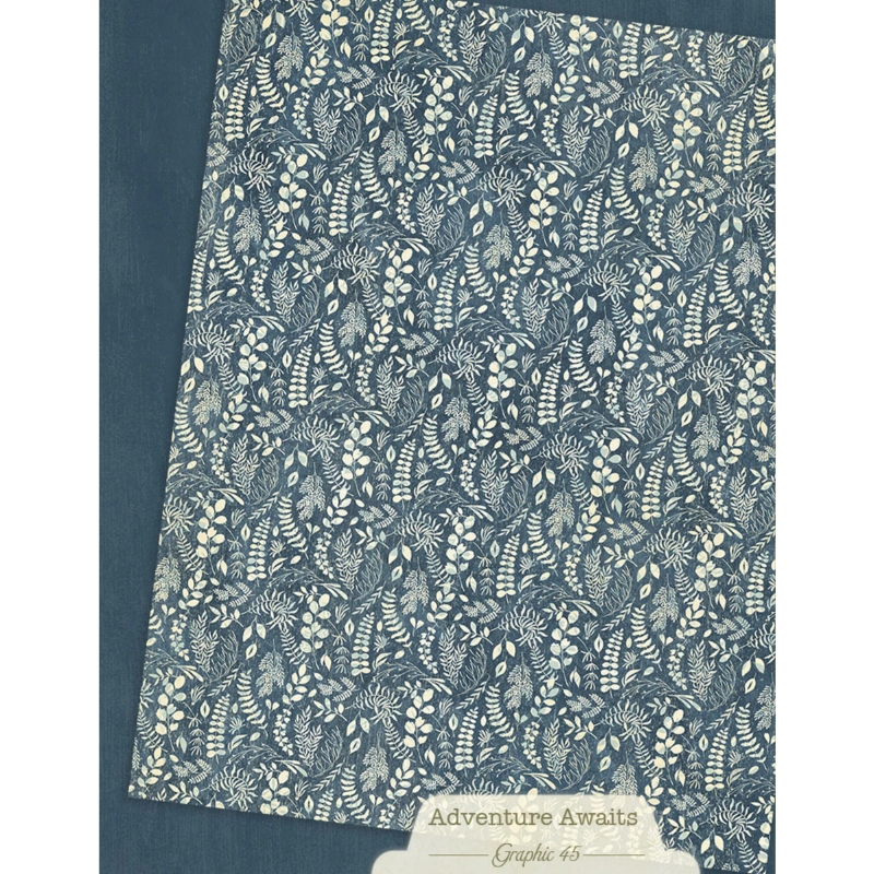 Graphic 45 – Adventure Awaits Patterns & Solids Pack paperilajitelma - Bild 7