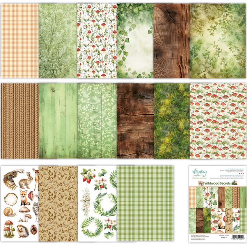 Mintay Papers Add-On Paper Pad – Wildwood Secrets paperilehtiö A5 - Image 2