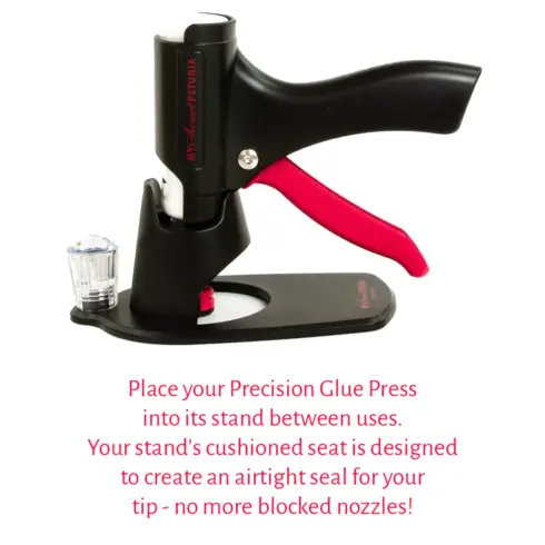 My Sweet Petunia Precision Glue Press – Liimapistooli jalusta liimapullot