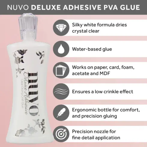 Nuvo Deluxe Adhesive Clear Drying Craft Glue 60ml