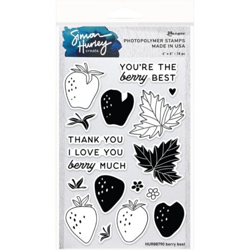 Simon Hurley Ranger Clear Stamps – Berry Best leimasinsetti
