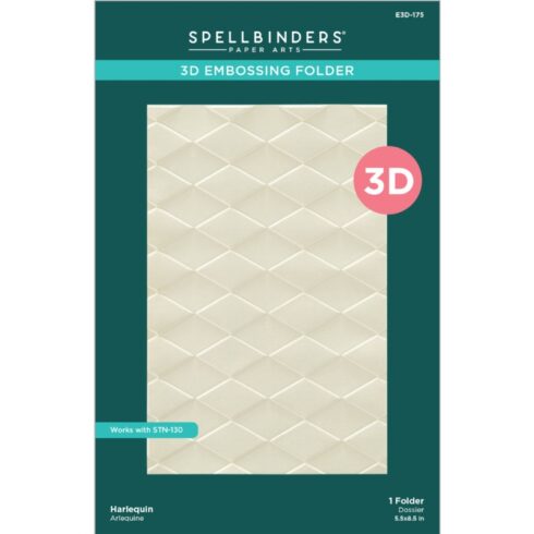 Spellbinders 3D kohokuviointikansio CHECKMATE HARLEQUIN