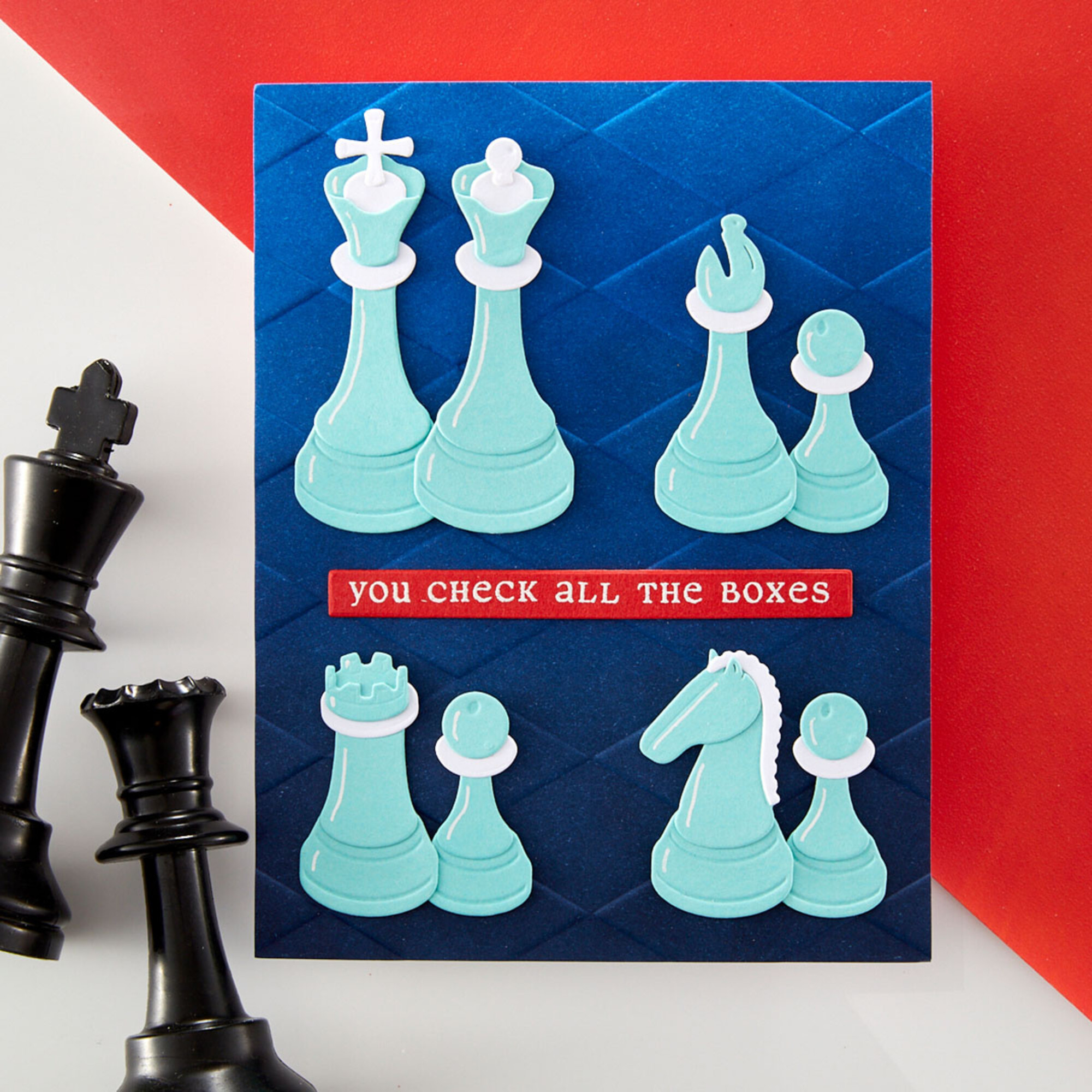 Spellbinders 3D kohokuviointikansio – CHECKMATE HARLEQUIN - Image 2