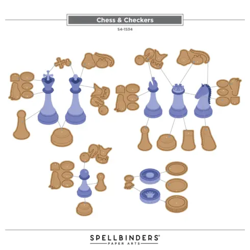 Spellbinders Checkmate CHESS CHECKERS15