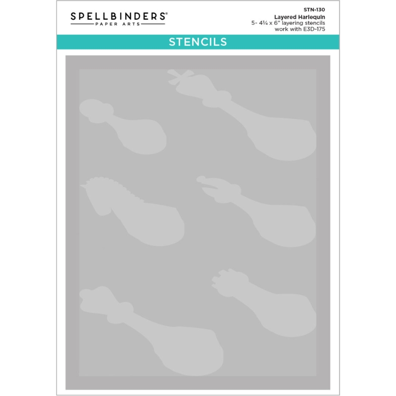 Spellbinders – Checkmate Layered Harlequin sapluunat - Image 5