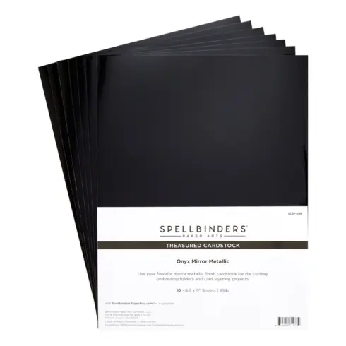 Spellbinders Treasured Cardstock – Onyx Mirror Metallic kartonkilajitelma