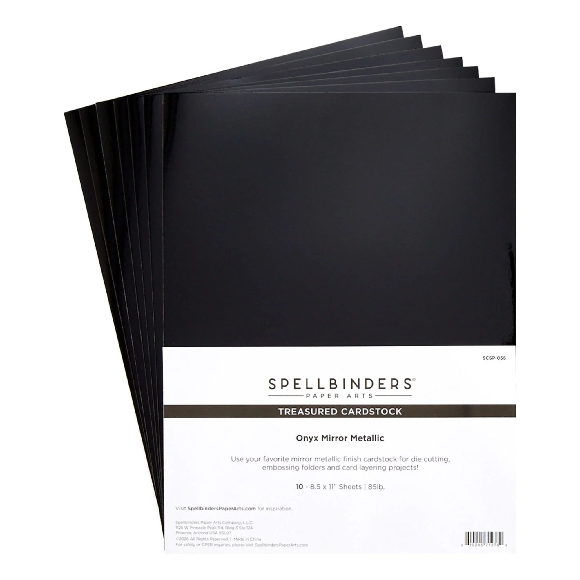 Spellbinders Treasured Cardstock – Onyx Mirror Metallic kartonkilajitelma