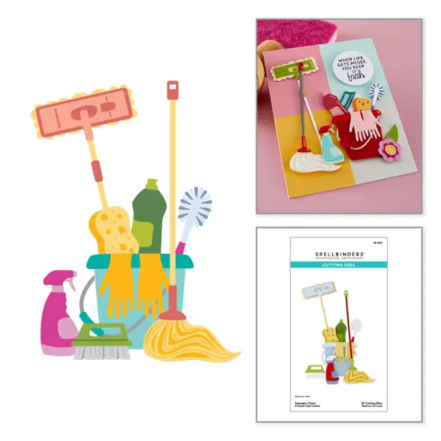 Spellbinders stanssi Shiny New Day Squeaky Clean1