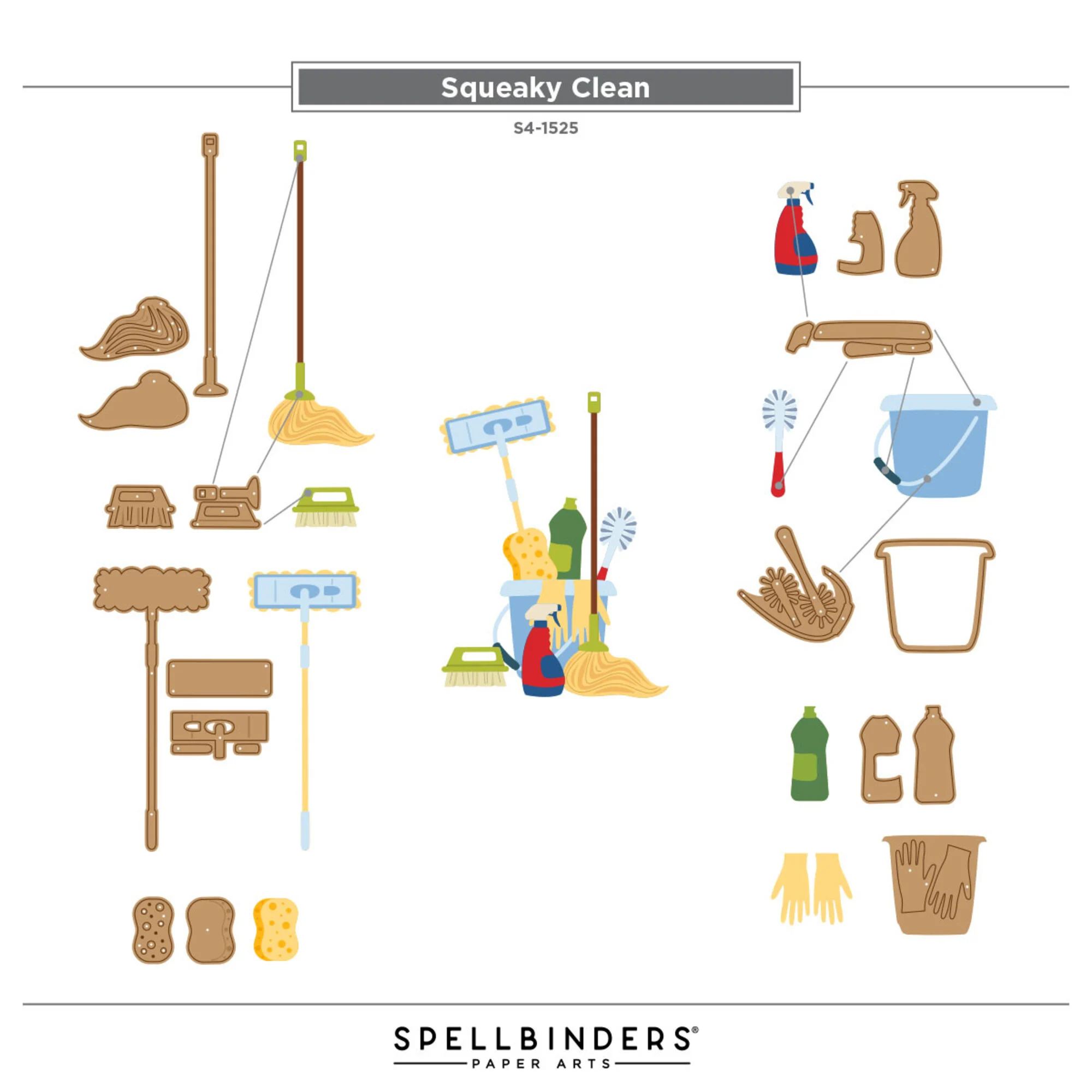 Spellbinders stanssi – Shiny New Day SQUEAKY CLEAN - Image 5