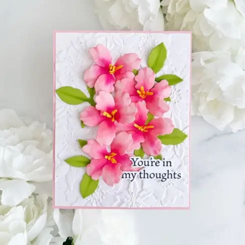Spellbinders stanssi – AZALEA AND GARDEN POT WITH LADYBUGS