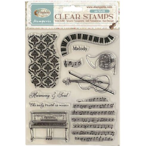 Stamperia Clear Stamps Symphony leimasinsetti