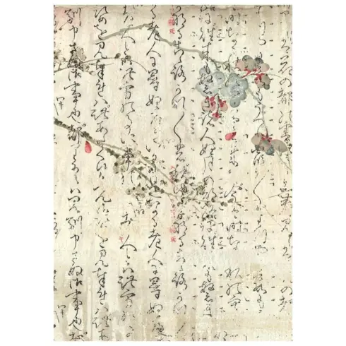 Stamperia Oriental Garden Mini Rice Paper Backgrounds riisipaperi 4