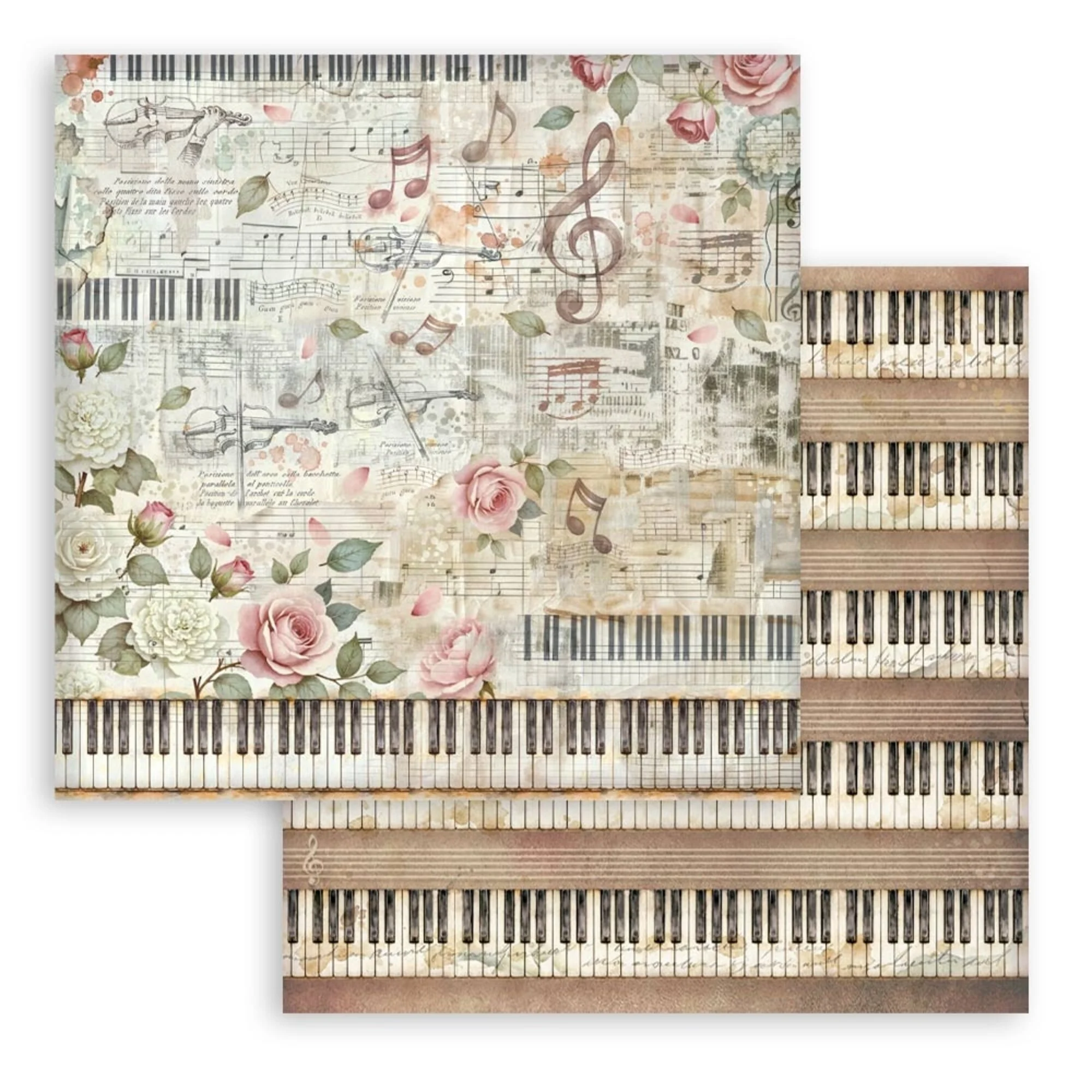 Stamperia – Symphony Backgrounds paperilajitelma 20 x 20 cm - Image 2