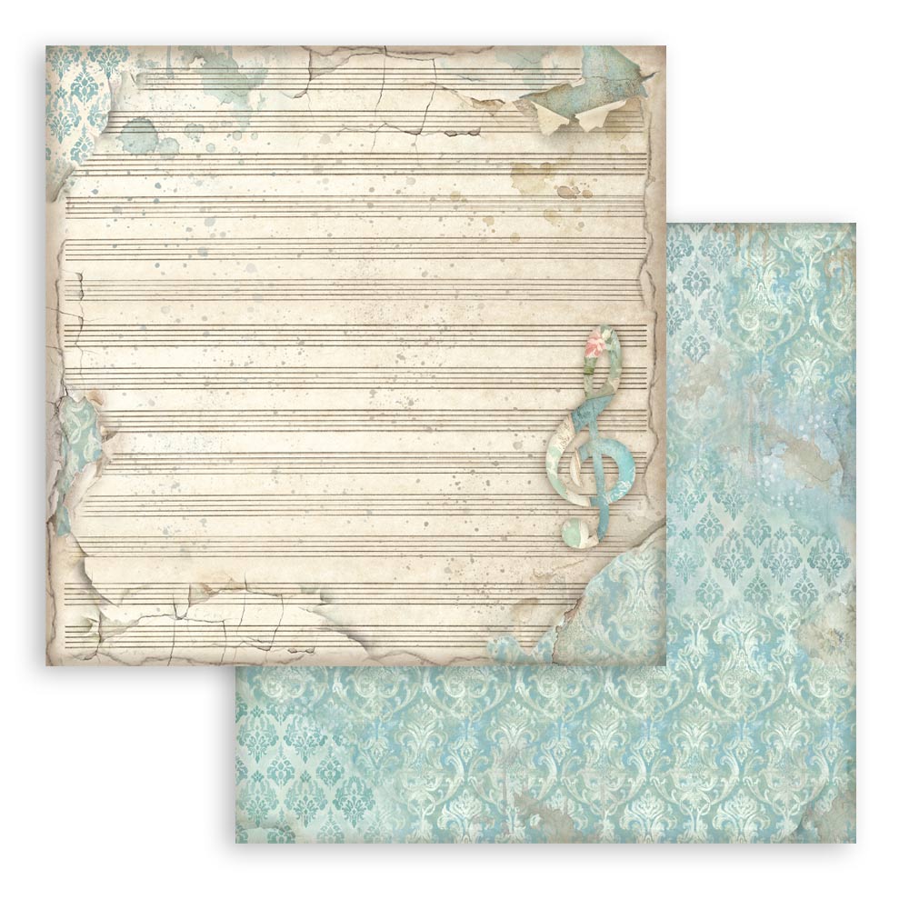 Stamperia – Symphony Backgrounds paperilajitelma 20 x 20 cm - Image 6