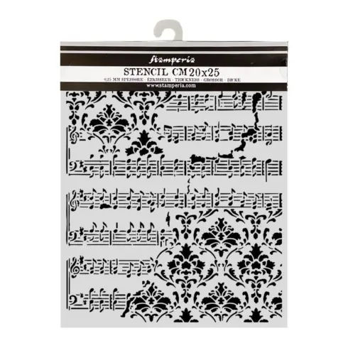 Stamperia Symphony Ccore and Frize sapluuna 20 x 25 cm