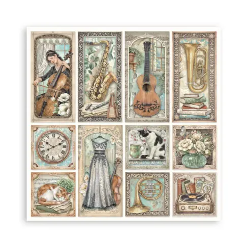 Stamperia Symphony Maxi paperilajitelma17
