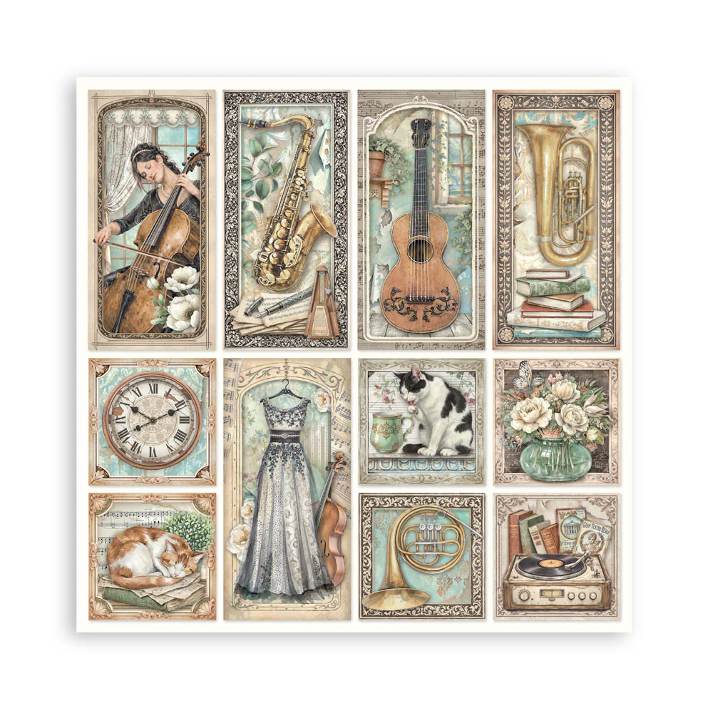 Stamperia – Symphony Maxi paperilajitelma 30 x 30 cm - Image 18