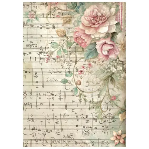 Stamperia Symphony Mini Rice Paper Backgrounds riisipaperi 4