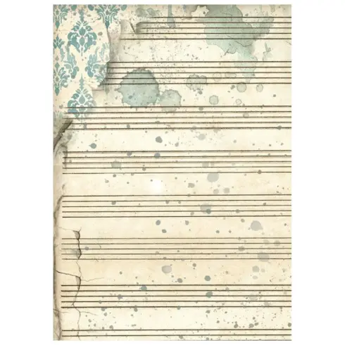 Stamperia Symphony Mini Rice Paper Backgrounds riisipaperi 6