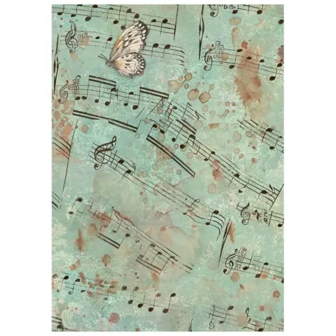 Stamperia Symphony Mini Rice Paper Backgrounds riisipaperi 7