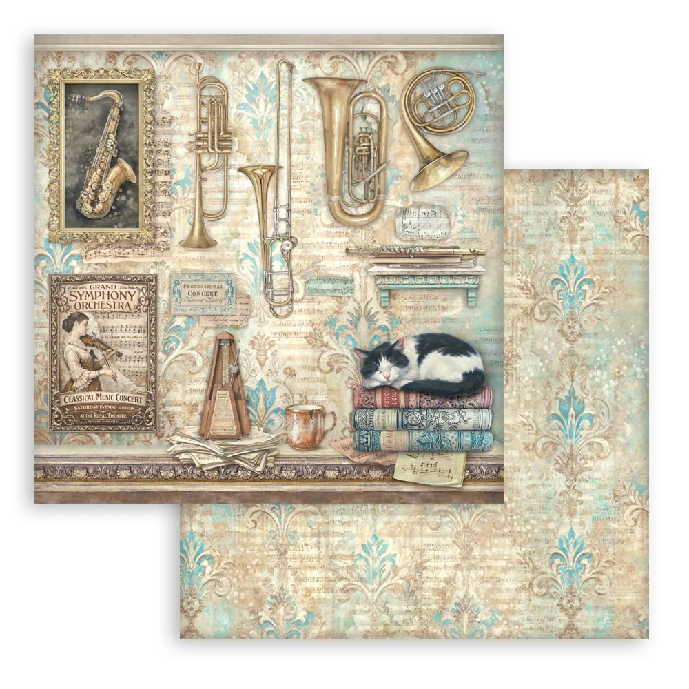 Stamperia – Symphony paperilajitelma 30 x 30 cm - Image 3