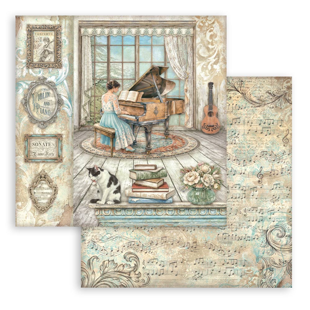 Stamperia – Symphony paperilajitelma 30 x 30 cm - Image 5