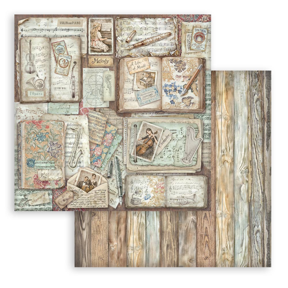 Stamperia – Symphony paperilajitelma 30 x 30 cm - Image 7