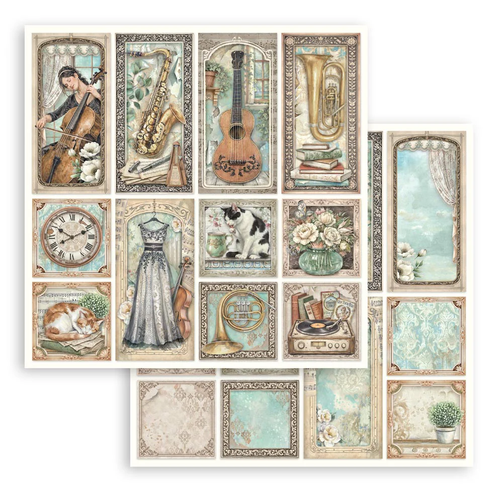 Stamperia – Symphony paperilajitelma 30 x 30 cm - Image 9