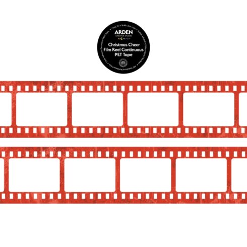 Arden Creative Studio – PET Tape Christmas Cheer Film Reel Continuous PET-Teippi 50mm