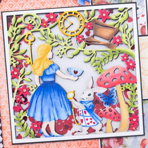 Crafters Companion Create a Card stanssi Tales of Wonderland IN WONDERLAND 2