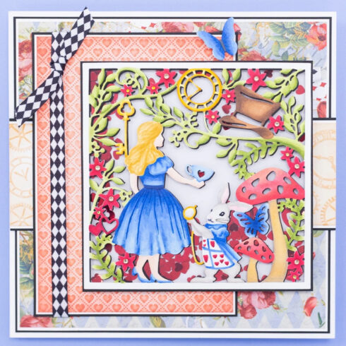 Crafters Companion Create a Card stanssi Tales of Wonderland IN WONDERLAND 4