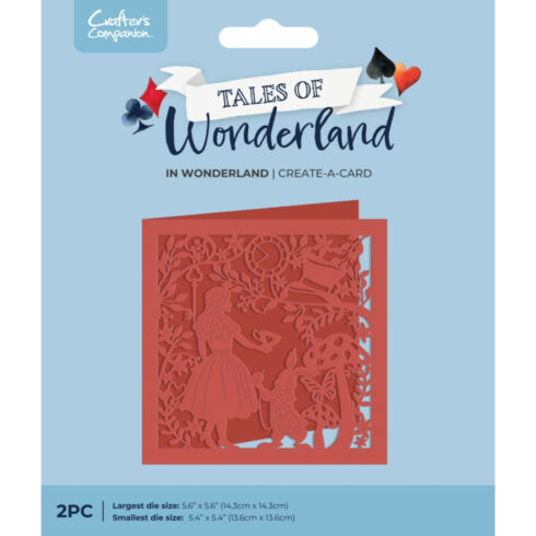 Crafter’s Companion Create-a-Card stanssi Tales of Wonderland IN WONDERLAND