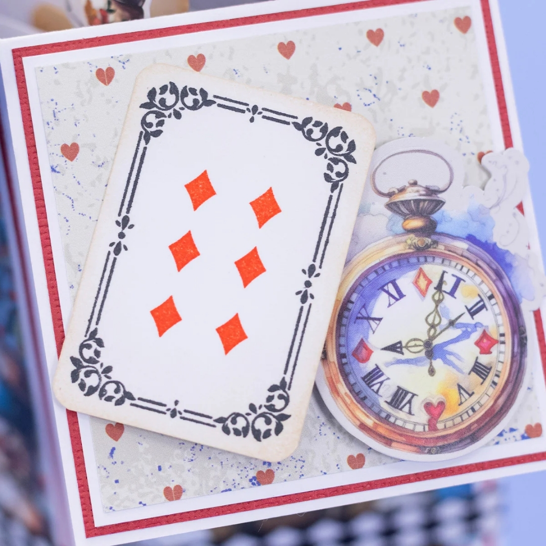 Crafter's Companion Stamp – Tales of Wonderland PLAYING CARDS leimasinsetti - Image 2