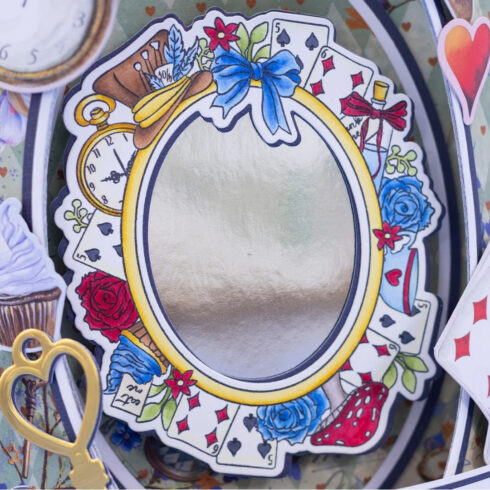 Crafters Companion Stamp and Die stanssi ja leimasin – Tales of Wonderland ELEGANT FRAME 2