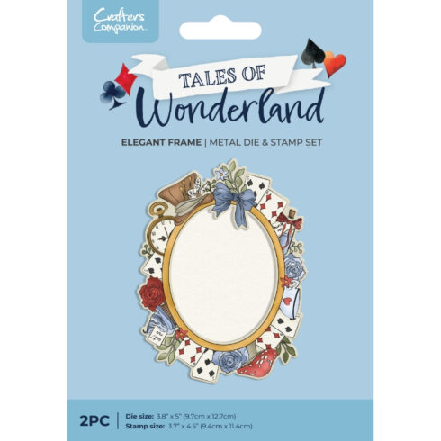 Crafter’s Companion Stamp and Die stanssi ja leimasin – Tales of Wonderland ELEGANT FRAME