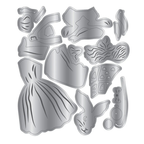 Crafters Companion stanssi Tales of Wonderland ALICE RABBIT 3