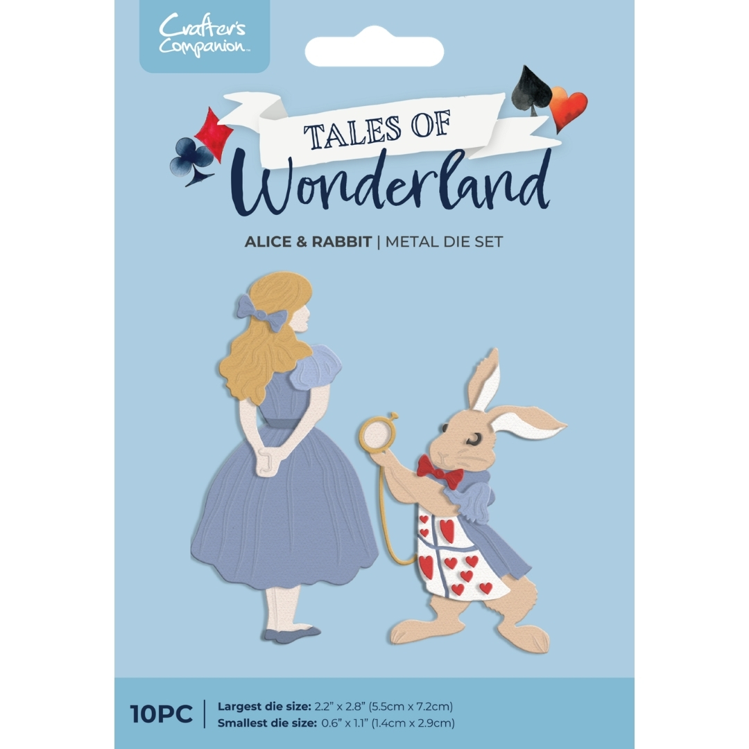 Crafter’s Companion stanssi Tales of Wonderland ALICE & RABBIT