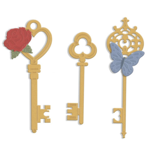 Crafters Companion stanssi Tales of Wonderland ORNATE KEYS 1