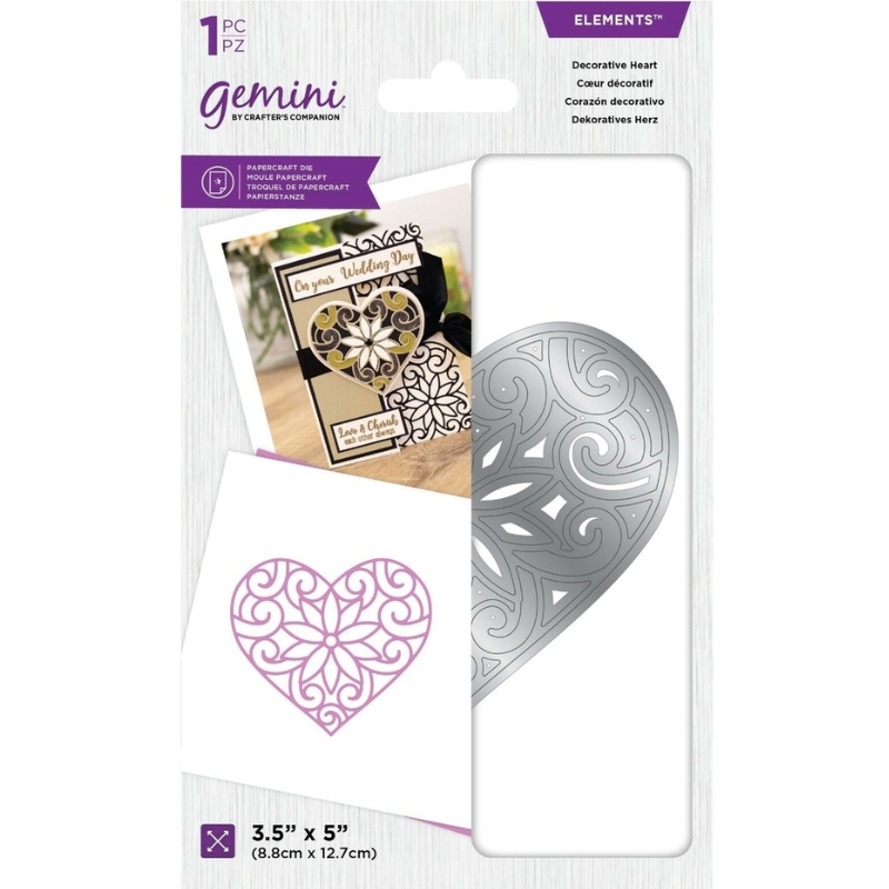 Gemini Elements stanssi – DECORATIVE HEART