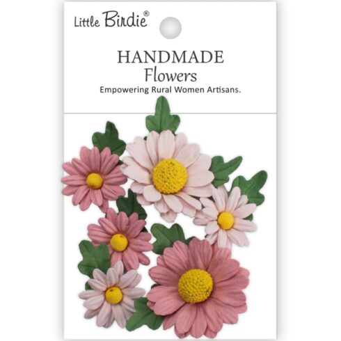 Little Birdie Anya Pink Passion Paperikukat (6 kpl)