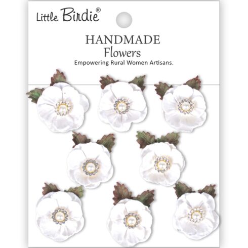 Little Birdie Butter Cup Frosty White Paperikukat (8 kpl)