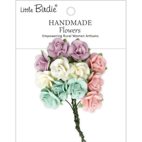Little Birdie Catalina Fairy Garden Paperiruusut (12 kpl)