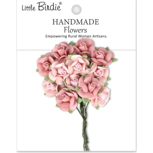 Little Birdie Catalina Pink Passion Paperiruusut (12 kpl)