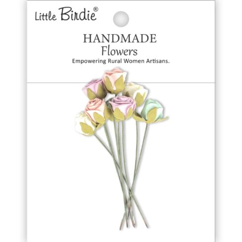 Little Birdie Charlie Fairy Garden Paperikukat (8 kpl)