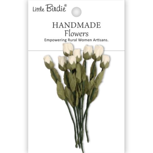 Little Birdie Cyrus Ivory Pearl Paperikukat (8 kpl)